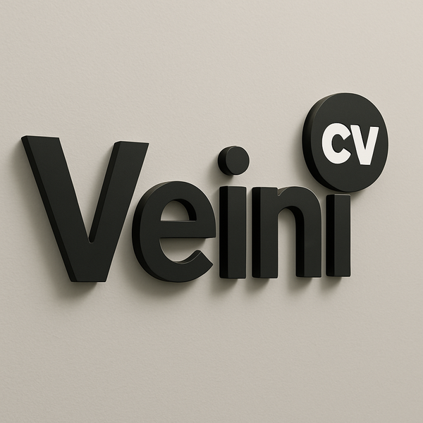 VeiniCV - Professional CV web application screenshot