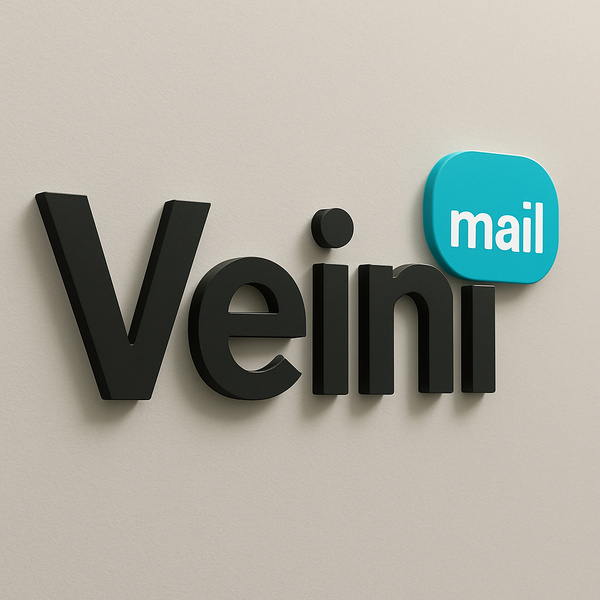 VeiniMail - Email service web application screenshot